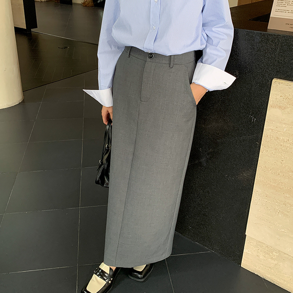 ハイウエストスーツタイトスカート