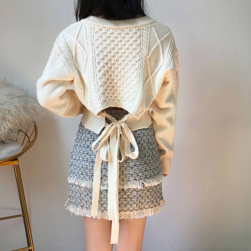 ツイストリボンセーター