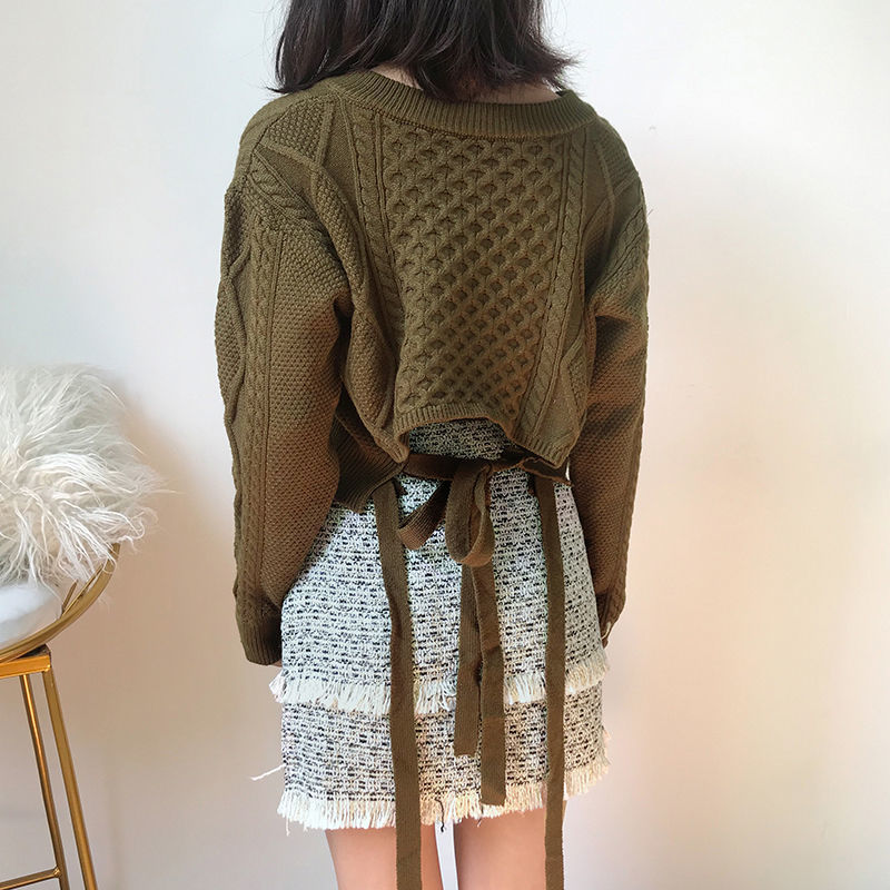 ツイストリボンセーター