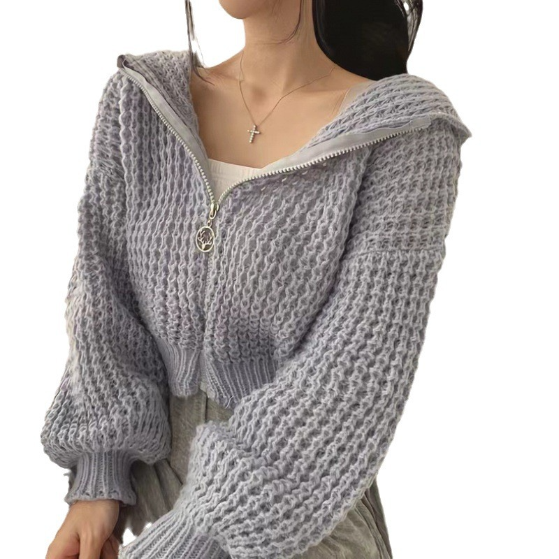 ゆるふわパーカーセーター