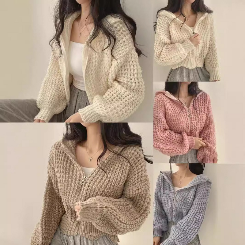 ゆるふわパーカーセーター