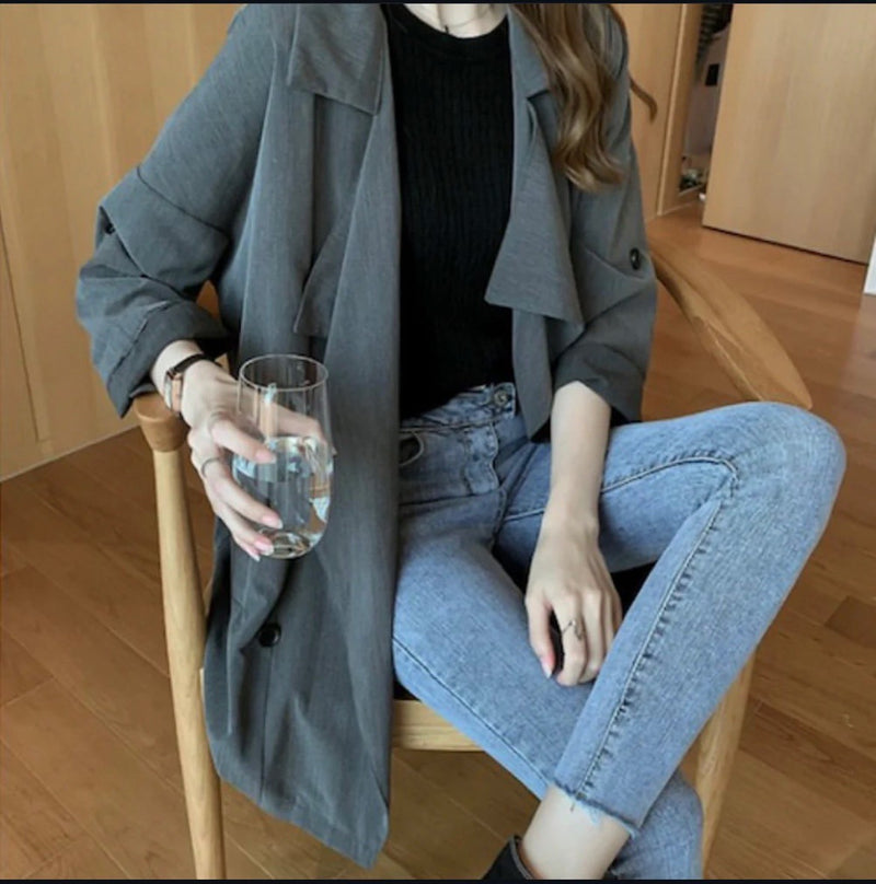 薄手ビックコート