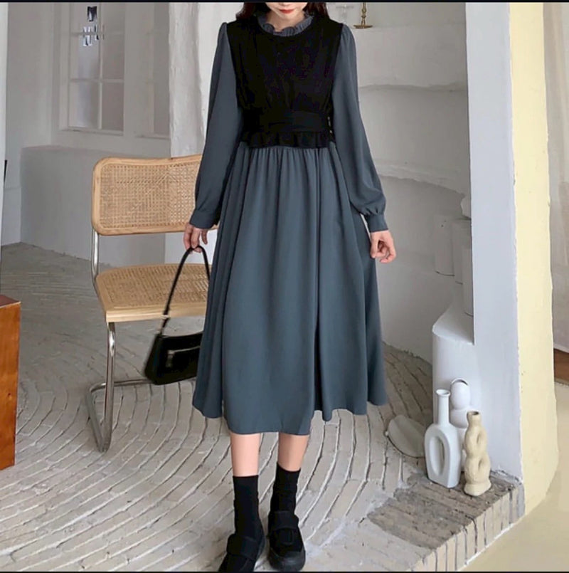 ベストリボンワンピース