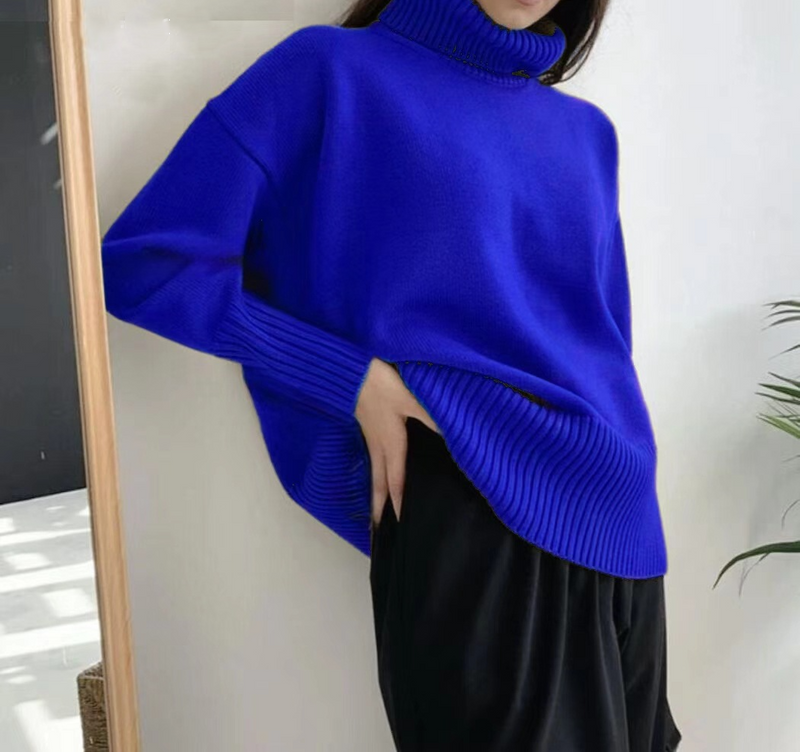 ゆったりタートルネックセーター