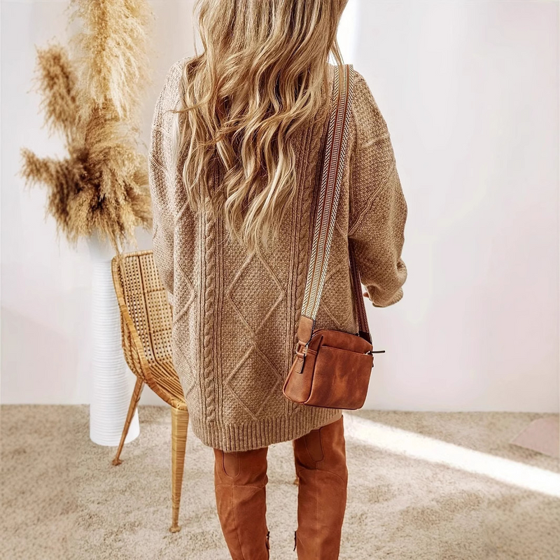 キルティングセーターワンピース