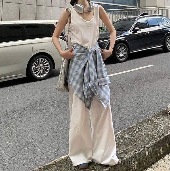 ガーリックチェックシャツ