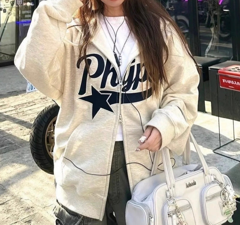 ビックプリントパーカー